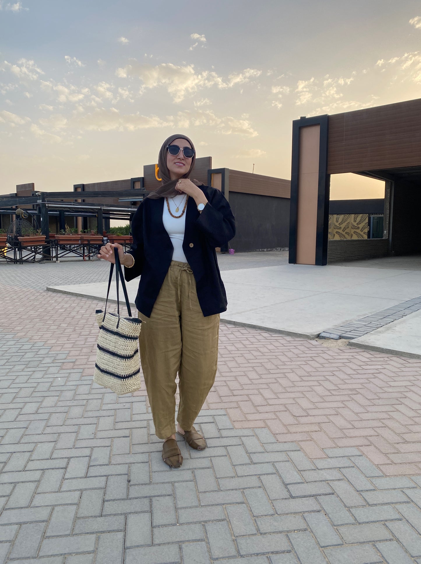 Slouchy linen pants