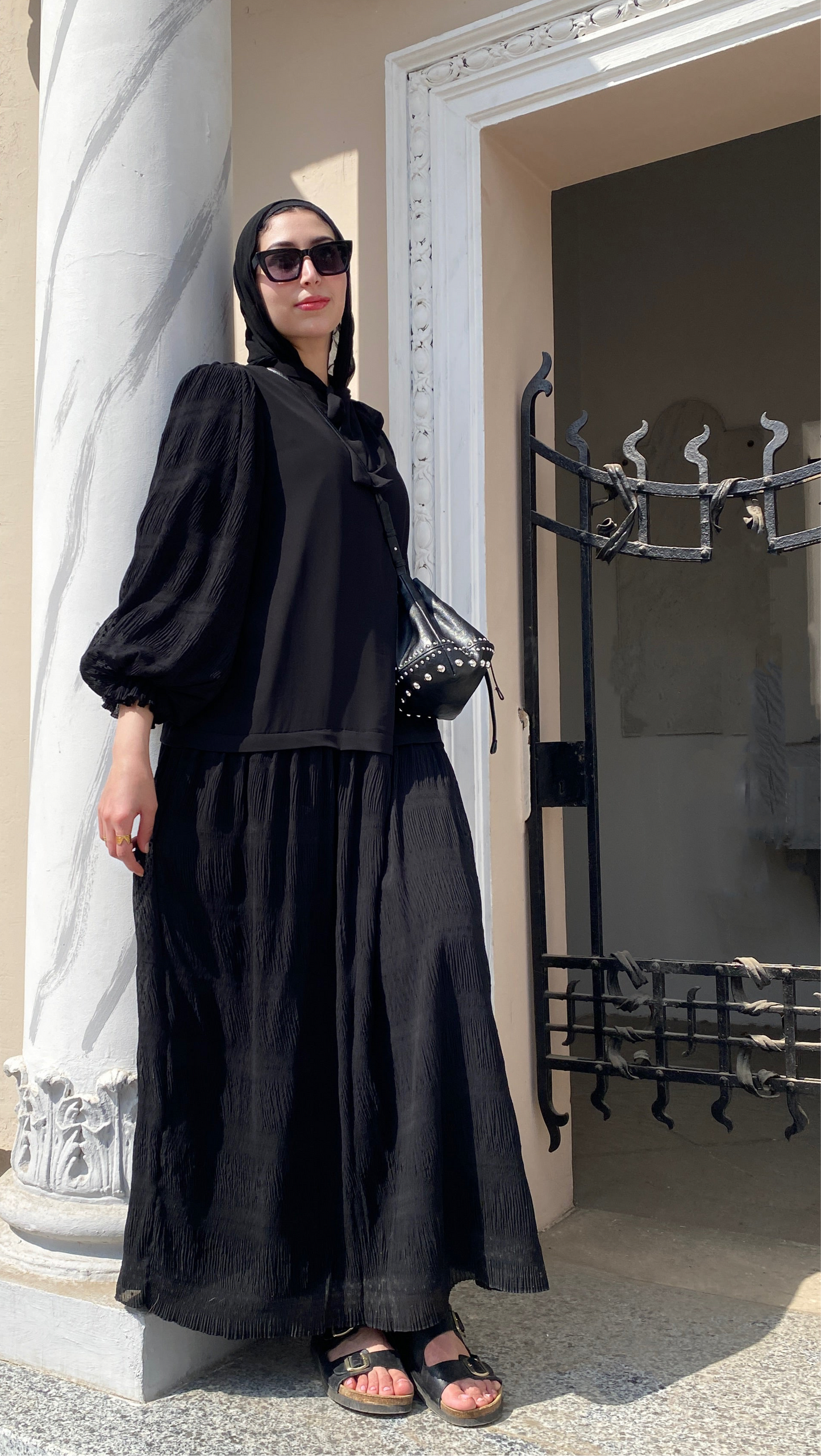 Chiffon maxi dress