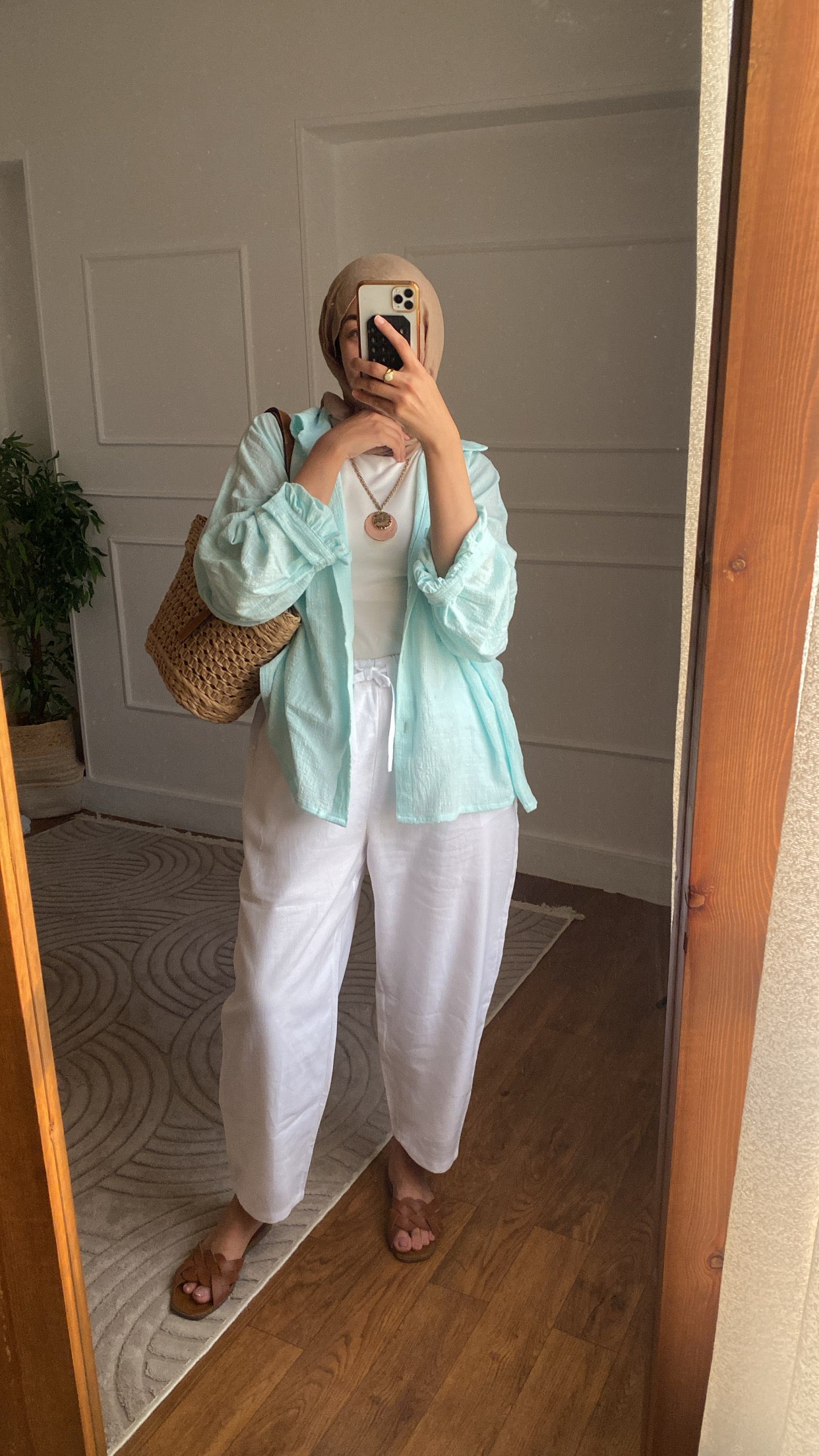 Slouchy linen pants