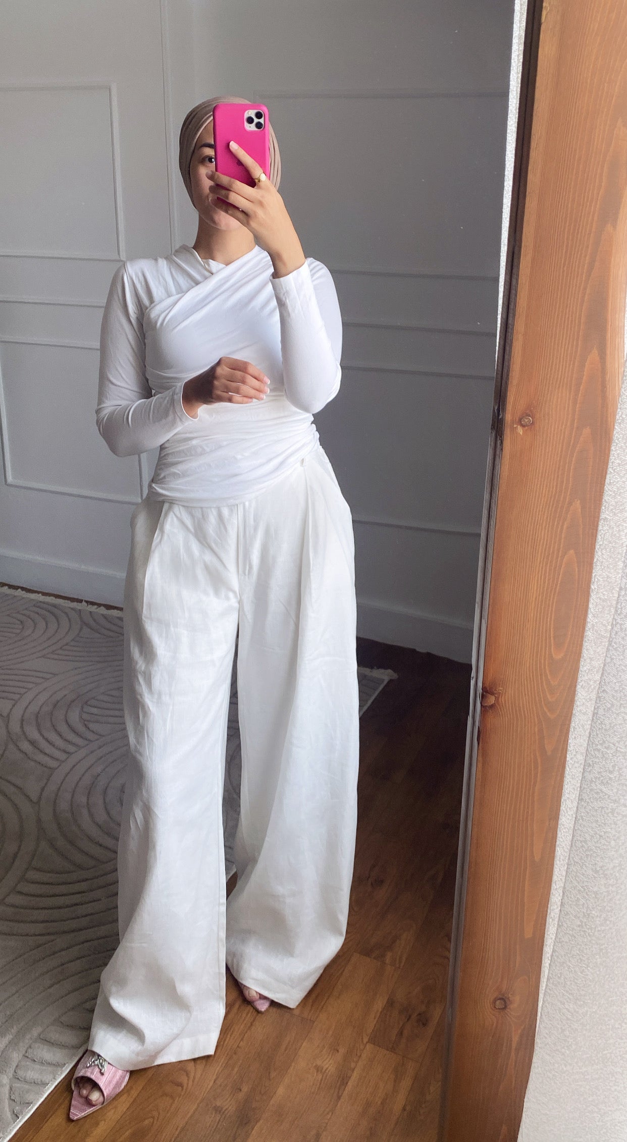 DIANA pants in white