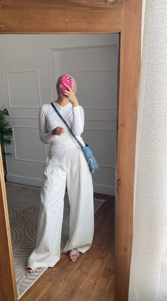 DIANA pants in white