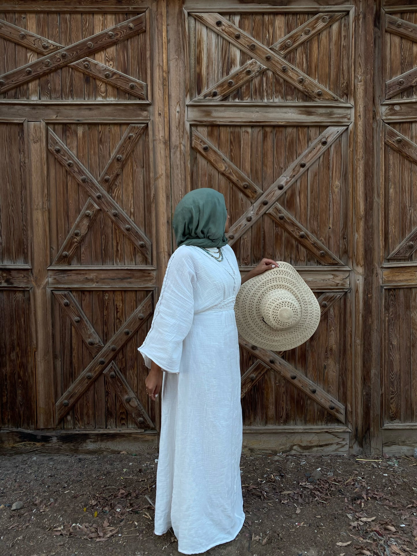 Boho taube dress