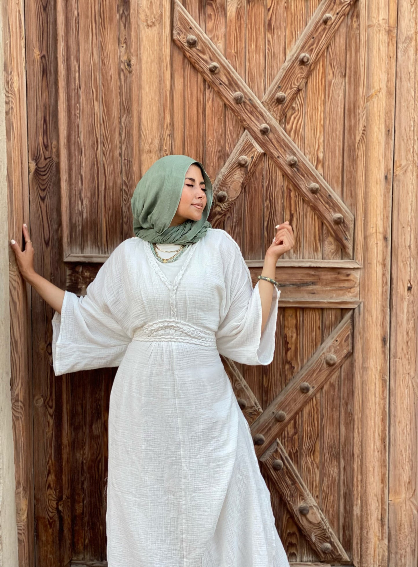 Boho taube dress
