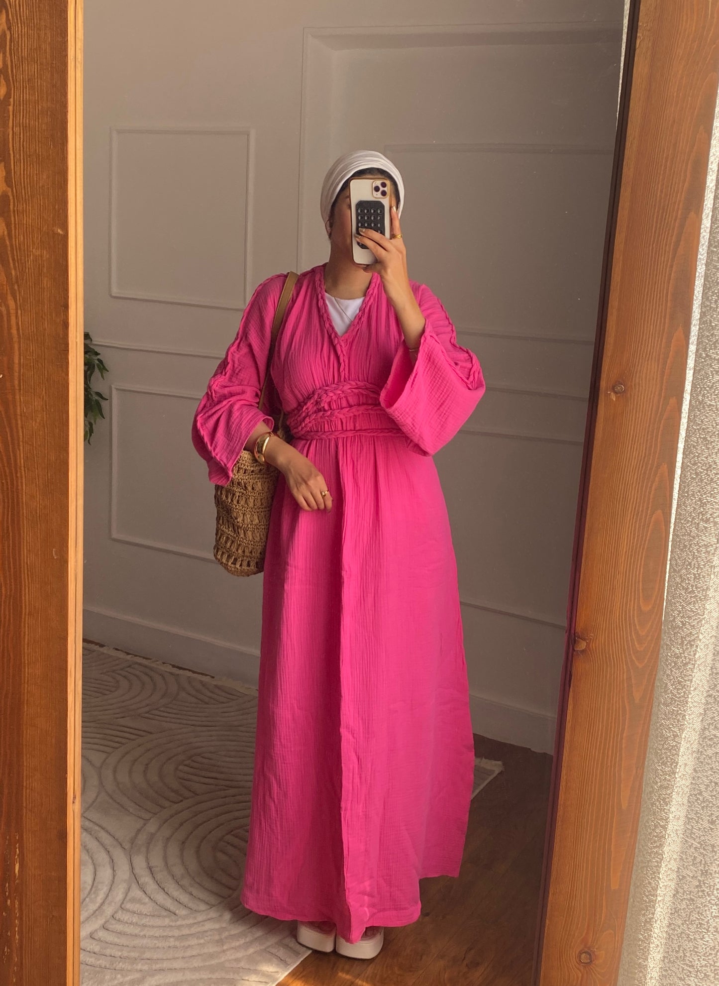 Boho taube dress
