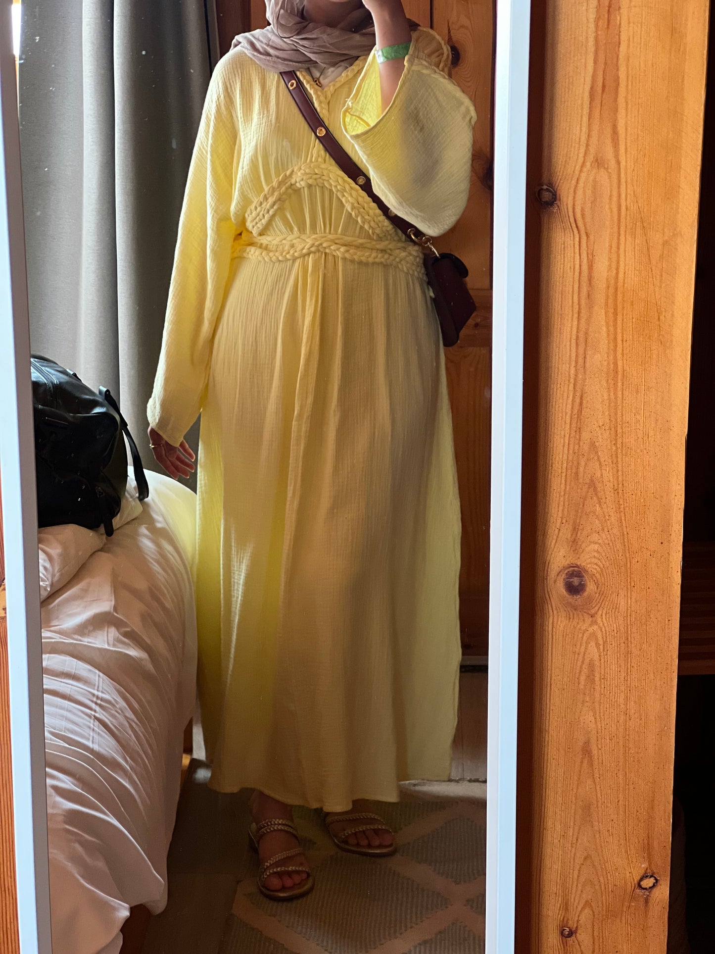 Boho taube dress