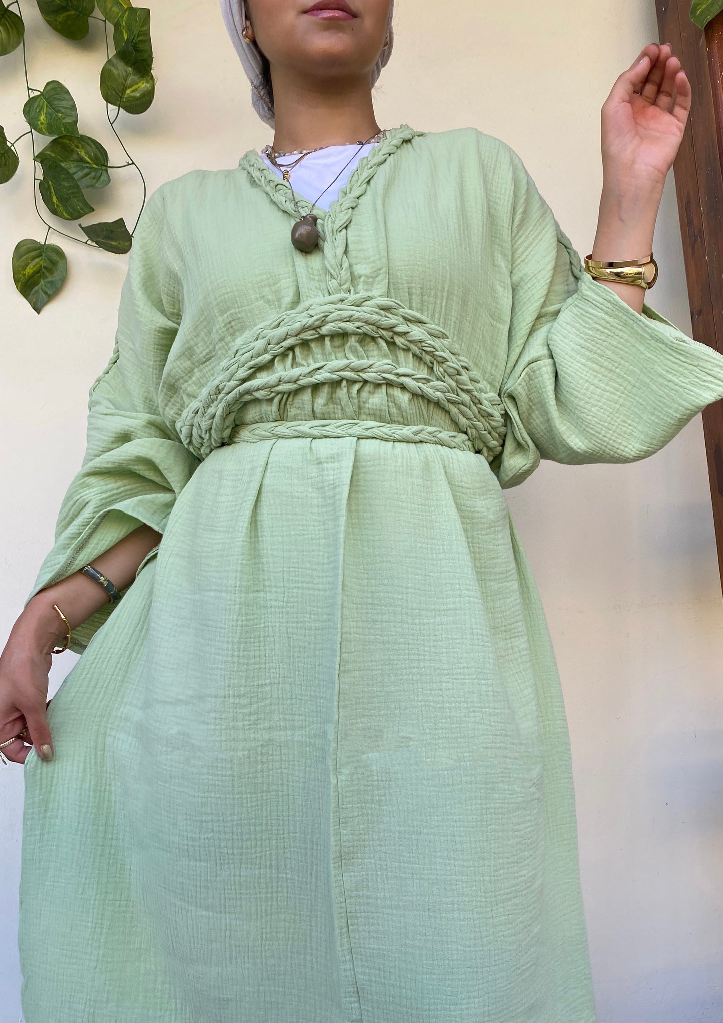 Boho taube dress