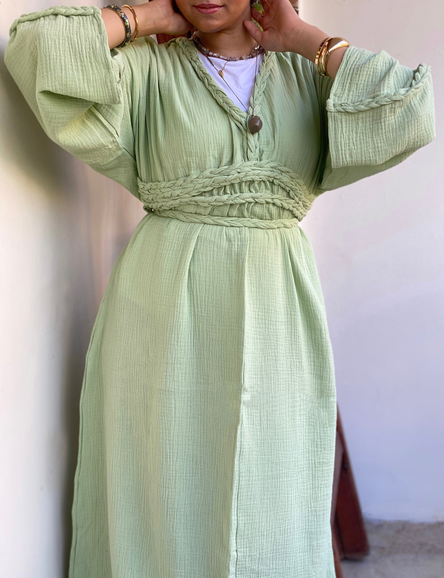 Boho taube dress