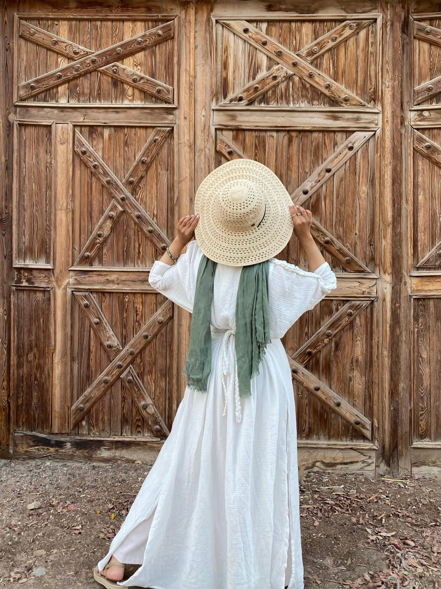 Boho taube dress