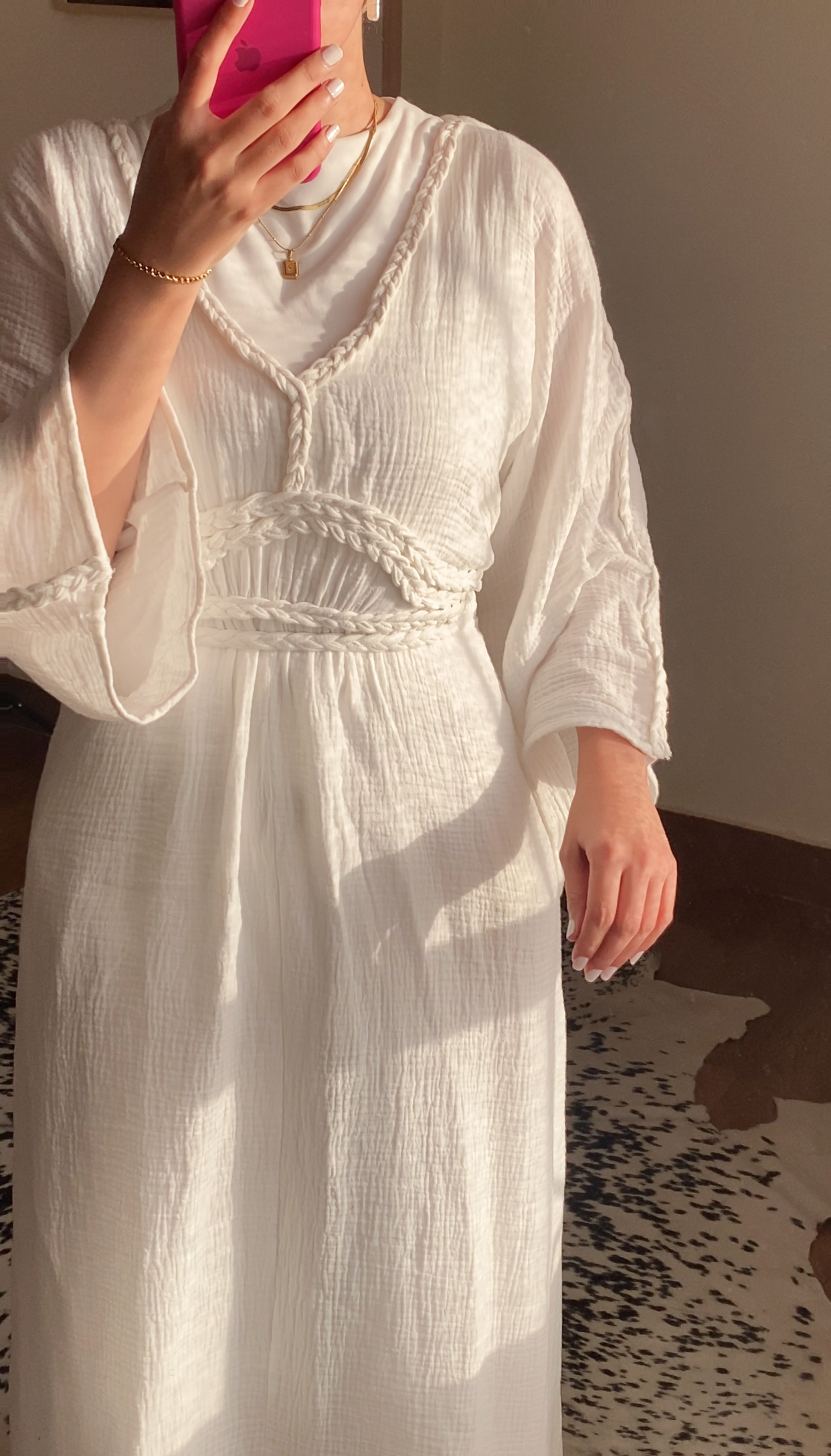 Boho taube dress