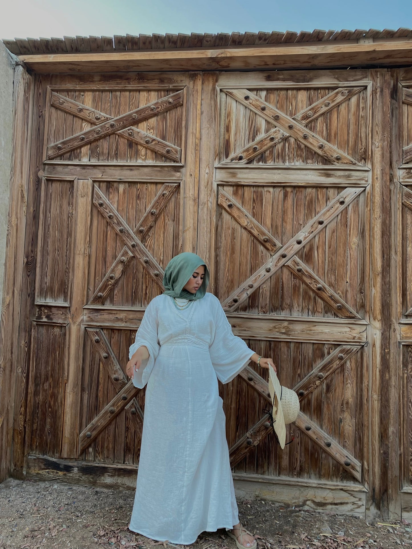 Boho taube dress