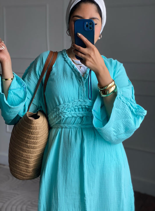 Boho taube dress