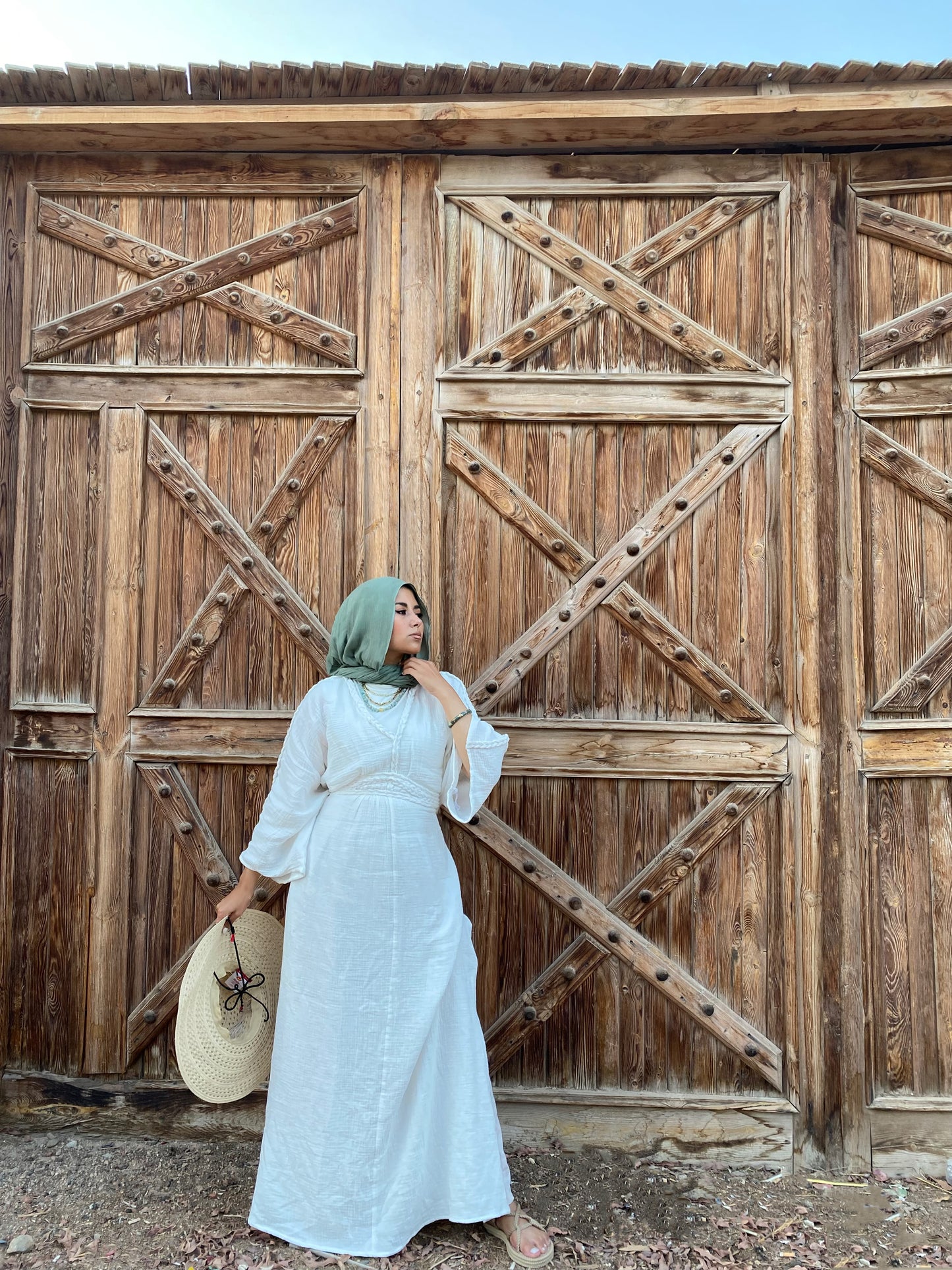 Boho taube dress