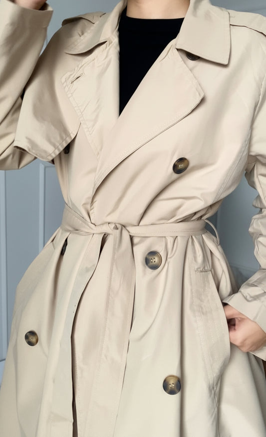 MIDI GO TO trench-coat