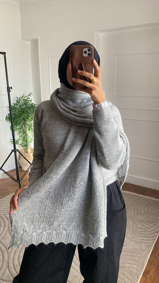 Taube Knit Wool shawl